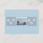 Keeshonds in de Seashore-schilderkunst Visitekaartje (Achterkant)