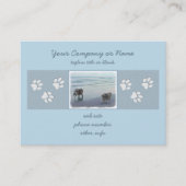 Keeshonds in de Seashore-schilderkunst Visitekaartje (Voorkant)