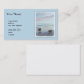 Keeshonds in de Seashore-schilderkunst Visitekaartje (Voorkant / Achterkant)