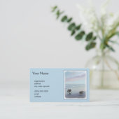 Keeshonds in de Seashore-schilderkunst Visitekaartje (Staand voorkant)