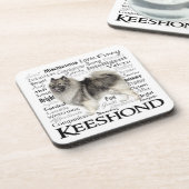 Keeshound Traits Onderzetters (Linkerzijde)