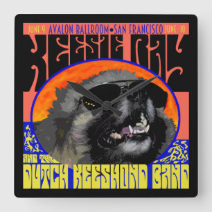 Keesie Ray-klok Vierkante Klok