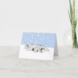 Keesieën in de sneeuw | Aangepast kerstfeest met K Feestdagen Kaart
