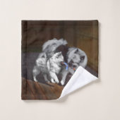 Keespap Playtime schilderen - Cute Original Dog Ar Bad Handdoek (Wasdoekje)