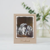 Keespap Playtime schilderen - Cute Original Dog Ar Briefkaart (Staand voorkant)