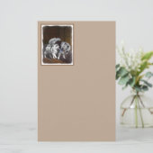 Keespap Playtime schilderen - Cute Original Dog Ar Briefpapier (Staand voorkant)
