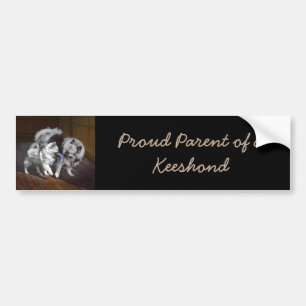 Keespap Playtime schilderen - Cute Original Dog Ar Bumpersticker