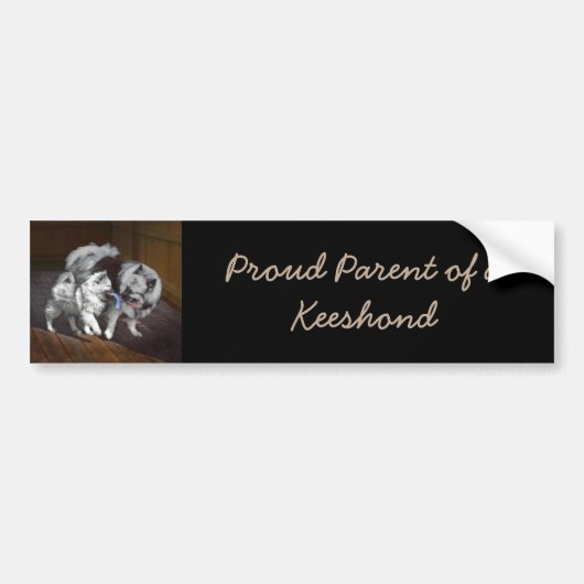 Keespap Playtime schilderen - Cute Original Dog Ar Bumpersticker (Voorkant)