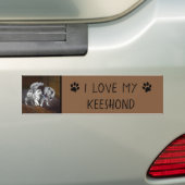 Keespap Playtime schilderen - Cute Original Dog Ar Bumpersticker (Op auto)