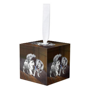 Keespap Playtime schilderen - Cute Original Dog Ar Decoratie