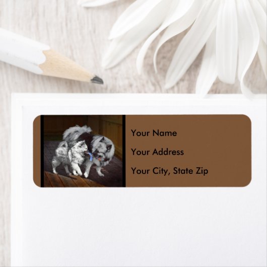 Keespap Playtime schilderen - Cute Original Dog Ar Etiket (Insitu)