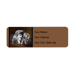 Keespap Playtime schilderen - Cute Original Dog Ar Etiket