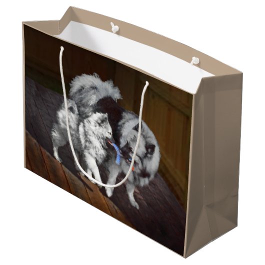 Keespap Playtime schilderen - Cute Original Dog Ar Groot Cadeauzakje (Achterkant Gekanteld)