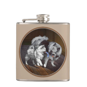 Keespap Playtime schilderen - Cute Original Dog Ar Heupfles