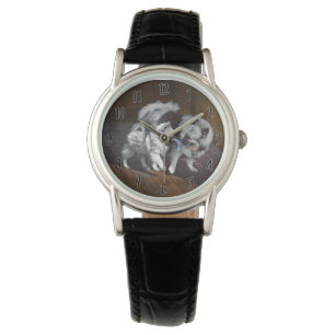 Keespap Playtime schilderen - Cute Original Dog Ar Horloge