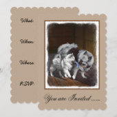 Keespap Playtime schilderen - Cute Original Dog Ar Kaart (Voorkant / Achterkant)
