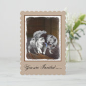 Keespap Playtime schilderen - Cute Original Dog Ar Kaart (Staand voorkant)