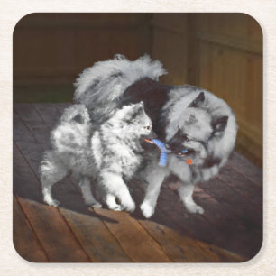 Keespap Playtime schilderen - Cute Original Dog Ar Kartonnen Onderzetters
