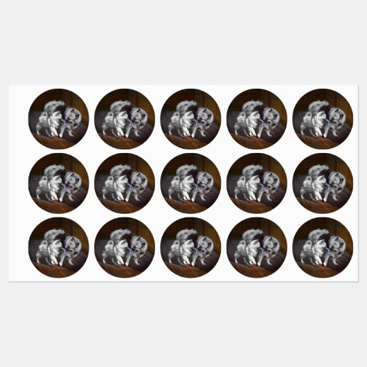 Keespap Playtime schilderen - Cute Original Dog Ar Labels (Vel)