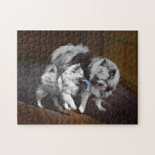 Keespap Playtime schilderen - Cute Original Dog Ar Legpuzzel