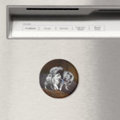 Keespap Playtime schilderen - Cute Original Dog Ar Magneet (Insitu (Vaatwasser))
