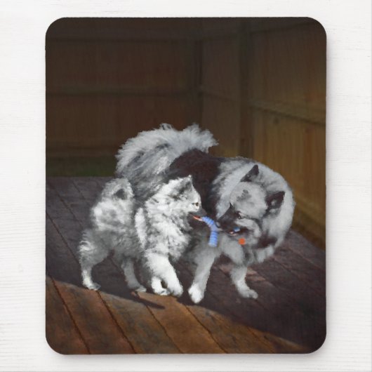 Keespap Playtime schilderen - Cute Original Dog Ar Muismat (Voorkant)