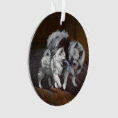 Keespap Playtime schilderen - Cute Original Dog Ar Ornament (voorkant)
