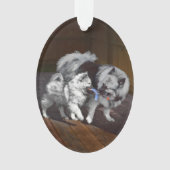 Keespap Playtime schilderen - Cute Original Dog Ar Ornament (voorkant)