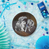 Keespap Playtime schilderen - Cute Original Dog Ar Papieren Bordje (Feest)