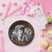 Keespap Playtime schilderen - Cute Original Dog Ar Papieren Bordje (Feest)