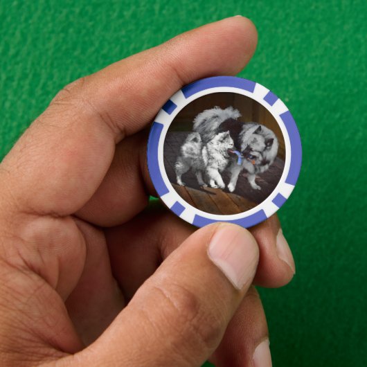Keespap Playtime schilderen - Cute Original Dog Ar Poker Chips (Hand)