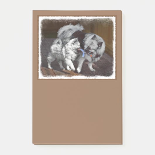 Keespap Playtime schilderen - Cute Original Dog Ar Post-it® Notes (Voorkant)