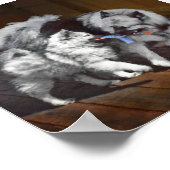 Keespap Playtime schilderen - Cute Original Dog Ar Poster (Hoek)