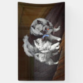 Keespap Playtime schilderen - Cute Original Dog Ar Spandoek (Verticaal)