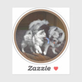 Keespap Playtime schilderen - Cute Original Dog Ar Sticker (Vel)