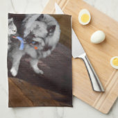Keespap Playtime schilderen - Cute Original Dog Ar Theedoek (Quarter Fold)