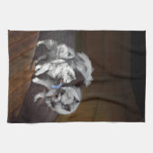 Keespap Playtime schilderen - Cute Original Dog Ar Theedoek (Horizontaal)