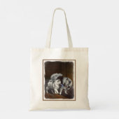 Keespap Playtime schilderen - Cute Original Dog Ar Tote Bag (Achterkant)