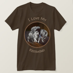 Keesparelschilderingen - Oorspronkelijke honden T-shirt