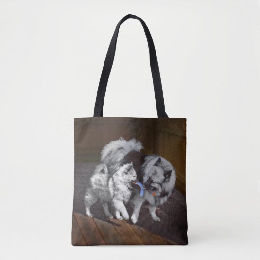 Keesparelschilderingen - Oorspronkelijke honden Tote Bag (Voorkant)
