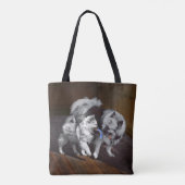 Keesparelschilderingen - Oorspronkelijke honden Tote Bag (Achterkant)