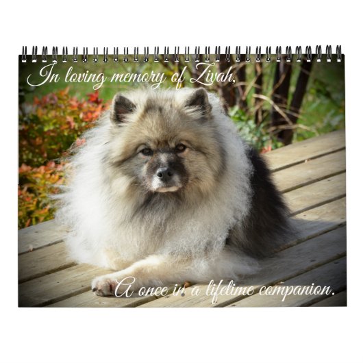 Keesridge Kennels 2021 Agenda Kalender (Achterkant)