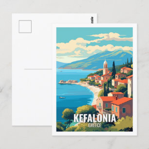Kefalonia Griekenland Beroemde reisplekken Briefkaart