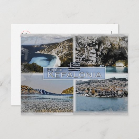 Kefalonia - Griekenland - Briefkaart (Voorkant / Achterkant)