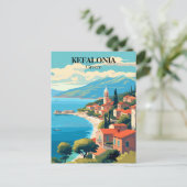 Kefalonia, Griekenland Illustratie Briefkaart (Staand voorkant)