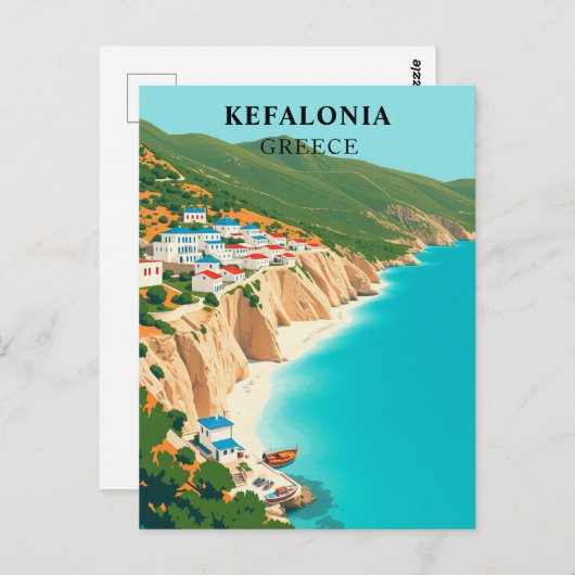 Kefalonia, Griekenland  Ionische eiland Briefkaart (Voorkant / Achterkant)
