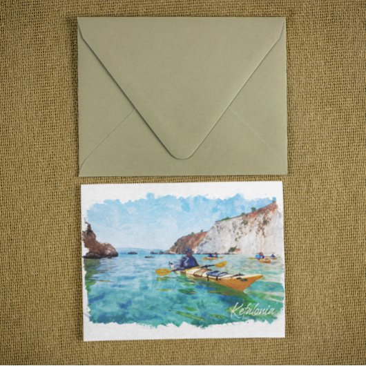 Kefalonia Griekenland Kustgebied Uitzicht Briefkaart