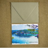 Kefalonia Griekenland Panorama Uitzicht Briefkaart