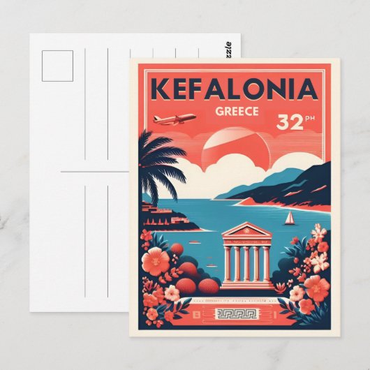  Kefalonia Griekenland Reissouvenirs Briefkaart (Voorkant / Achterkant)