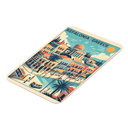  Kefalonia Griekenland Reissouvenirs Magneet (Linkerzijde)